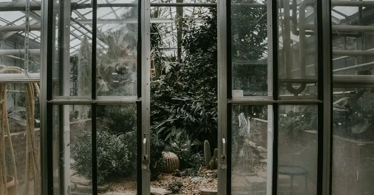 Glasschiebetür garten