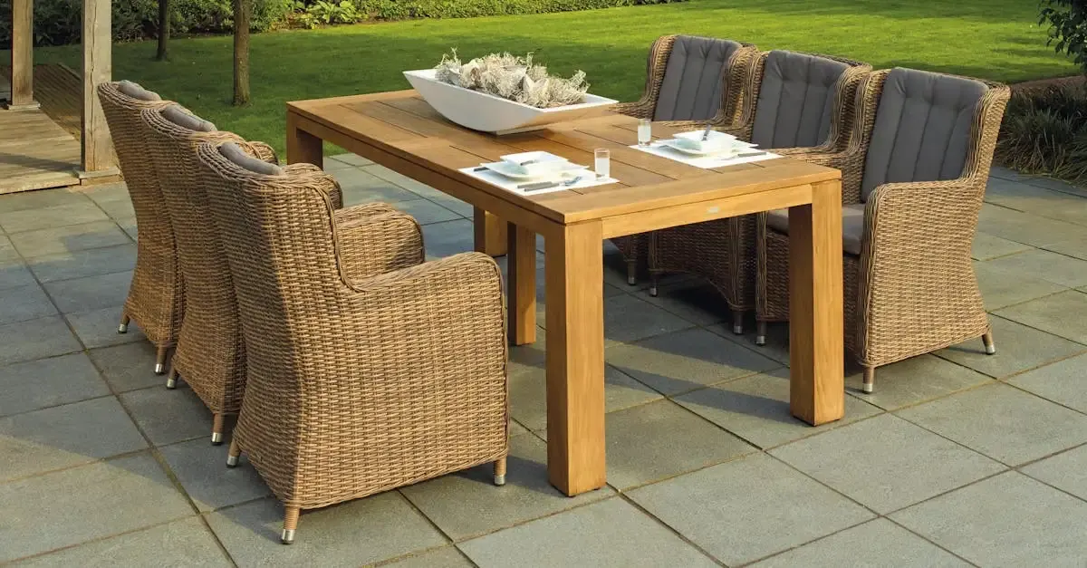 Rattan Esstisch Garten: Stilvoll & Wetterfest Kaufen